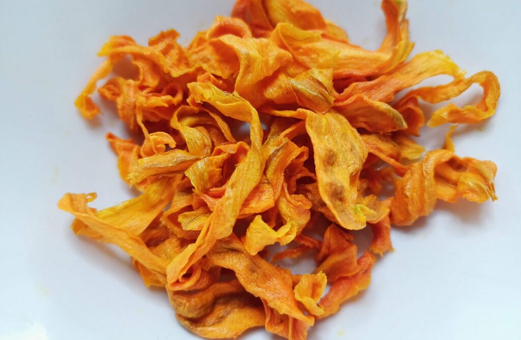 chips de zanahoria en freidora sin aceite